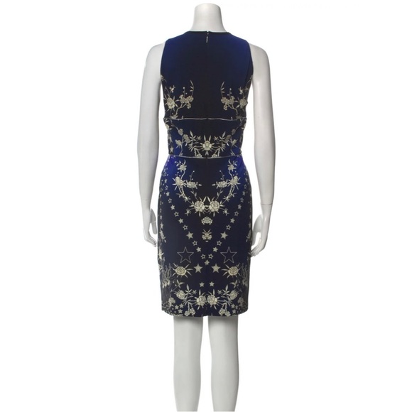 Roberto Cavalli Floral & Star Printed Jersey Dress Size 2 - Picture 4 of 7